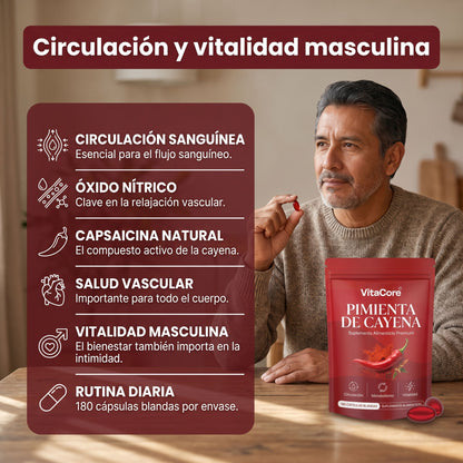 Capsulas Blandas de Pimienta de Cayena Vitacore