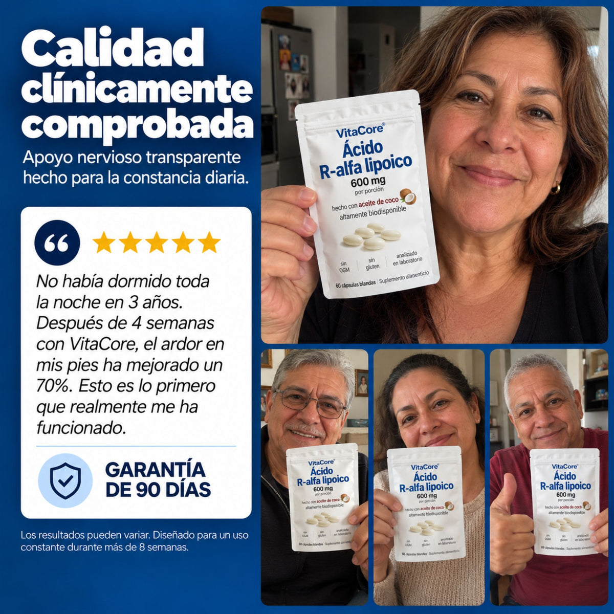 Ácido R-Alfa Lipoico 600 mg – Forma R Pura
